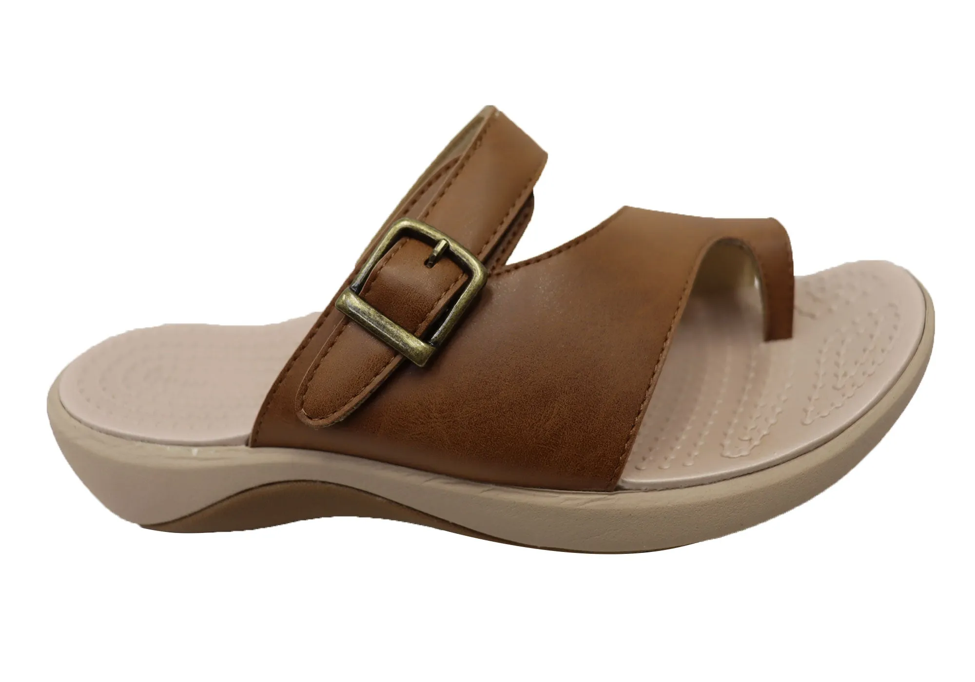 Embroidered Homyped Womens Niche Toe Ring Comfort Thongs
