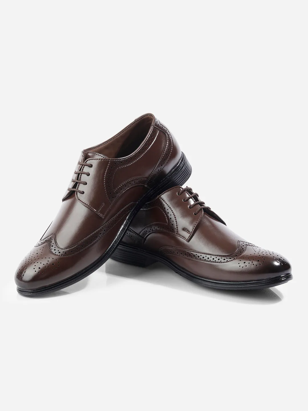 Men's Brown Regular Toe Lace Up Formal (IX1079) Scandi Chic Dressy Style