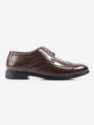 Men's Brown Regular Toe Lace Up Formal (IX1079) Timeless Appeal
