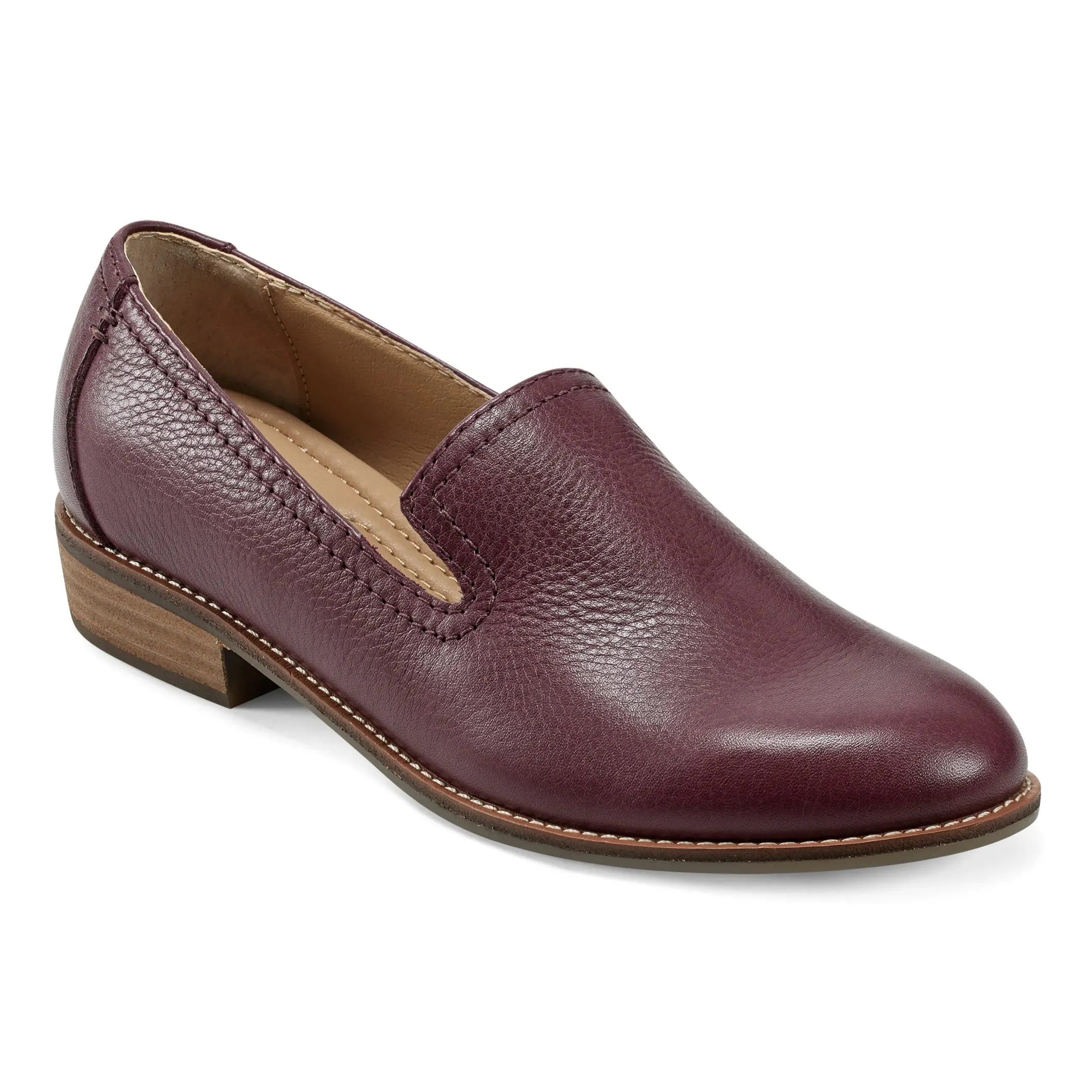 Edna Round Toe Casual Slip-on Flat Loafers Body Balance