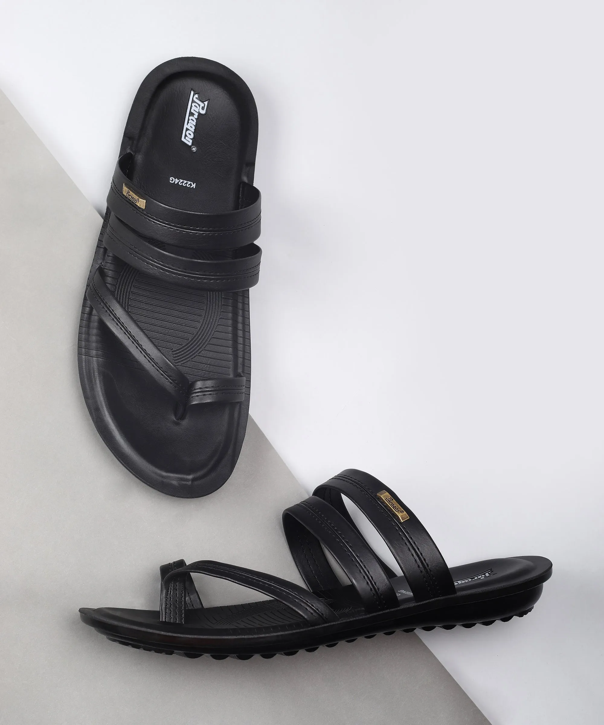 Breath Panel Fashionable And Functional Paragon PUK2224G Men Stylish Sandals | Comfortable Sandals for Daily Outdoor Use | Casual Formal Sandals with Cushioned Soles