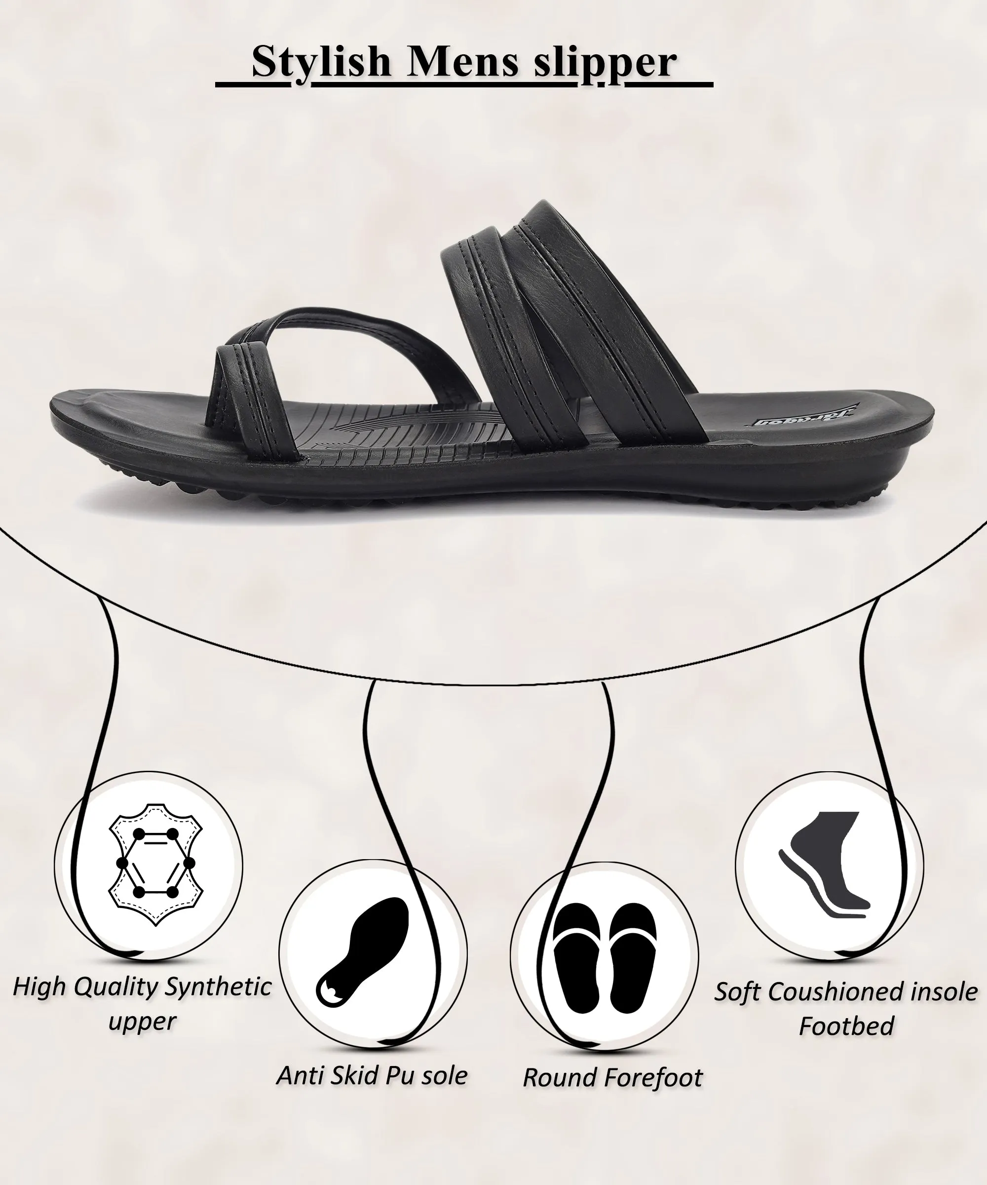 Quick Wear Paragon PUK2224G Men Stylish Sandals | Comfortable Sandals for Daily Outdoor Use | Casual Formal Sandals with Cushioned Soles