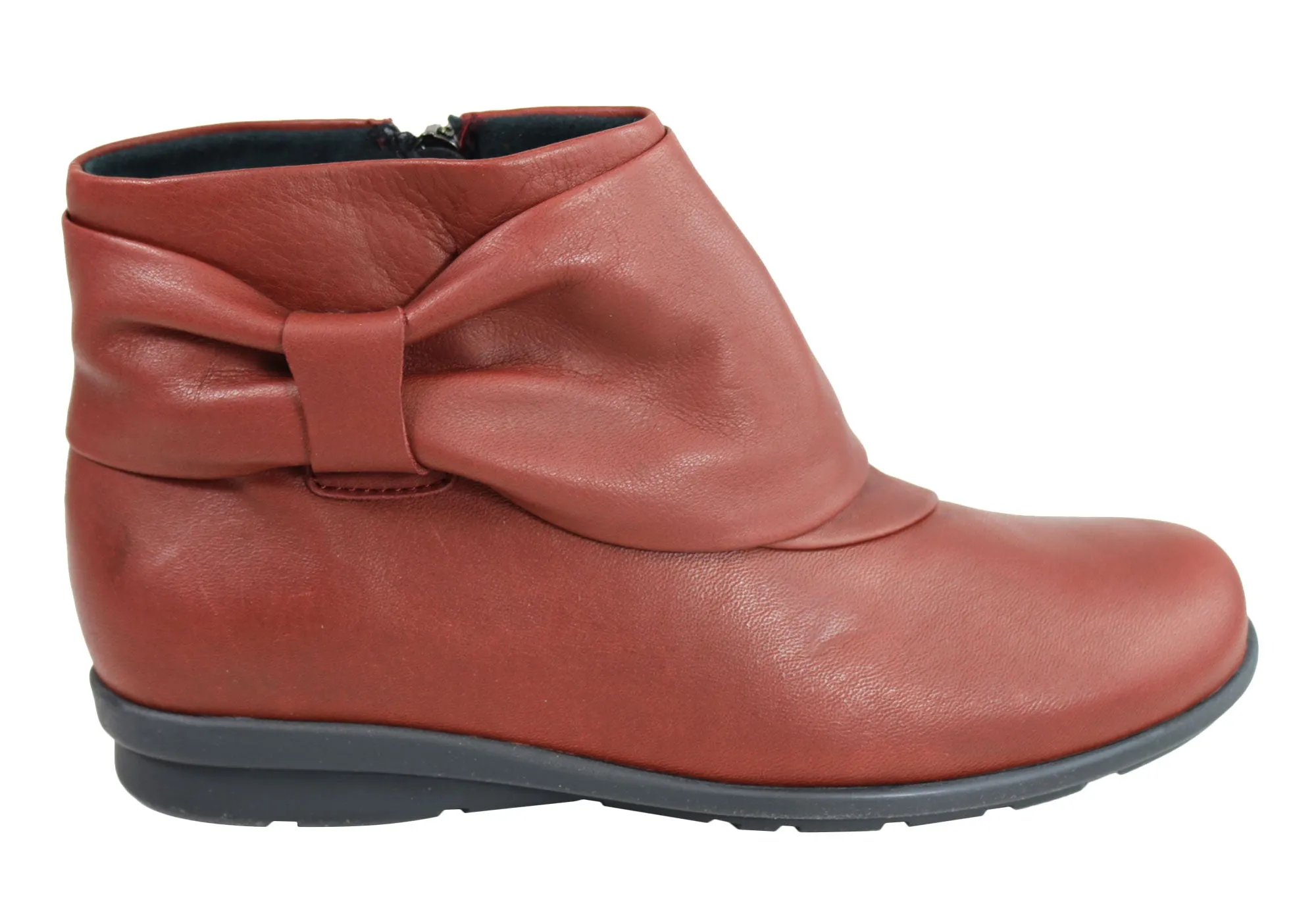 Flex & Go Womens Comfortable Leather Ankle Boots Made In Portugal Insulated Outdoor Explorer
