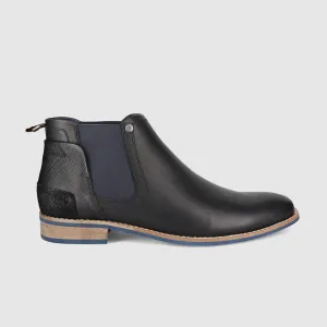 Dion Chelsea Boots Black Statement Piece