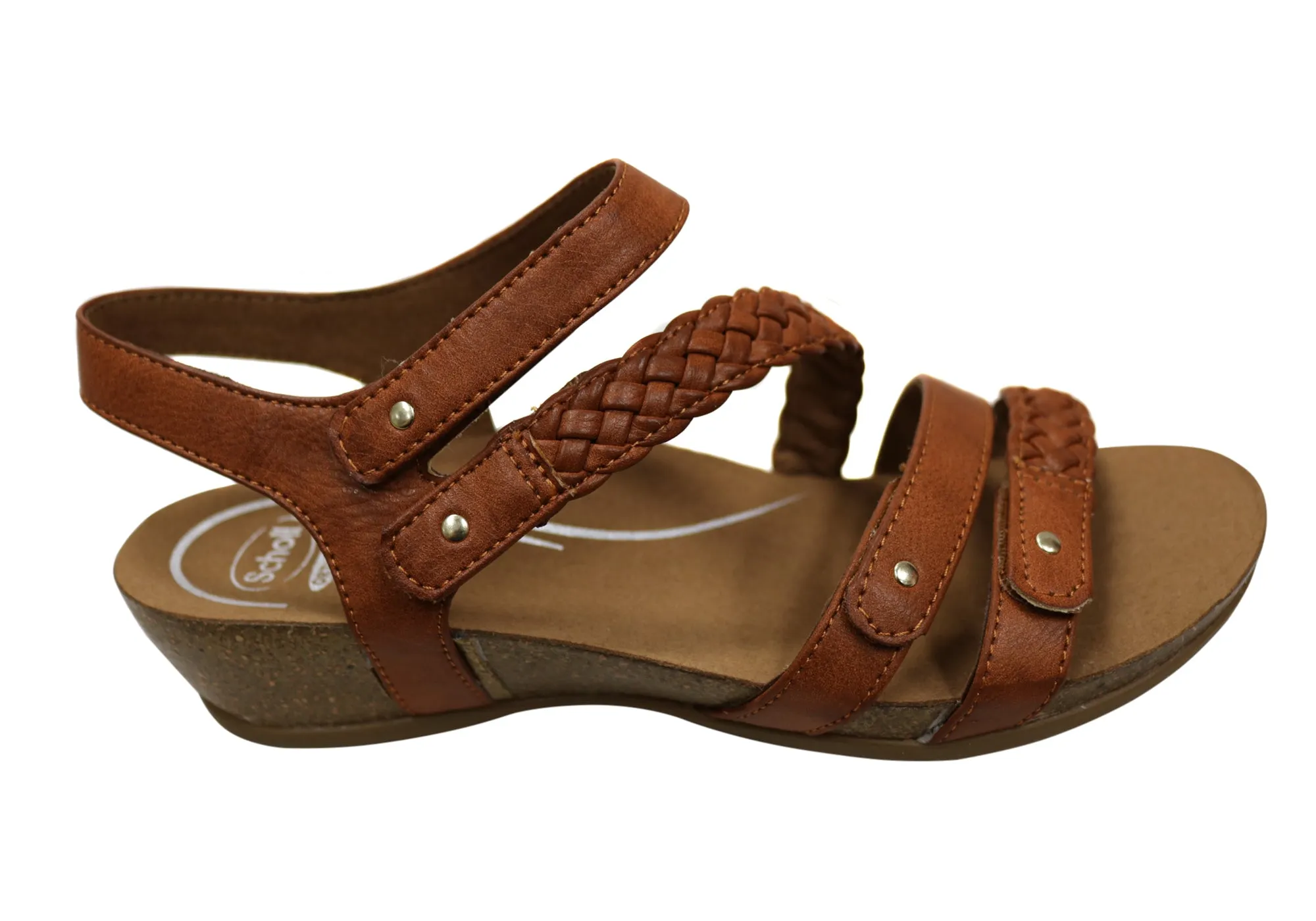 Scholl Orthaheel Josie Womens Comfortable Supportive Wedge Sandals Lite Wear