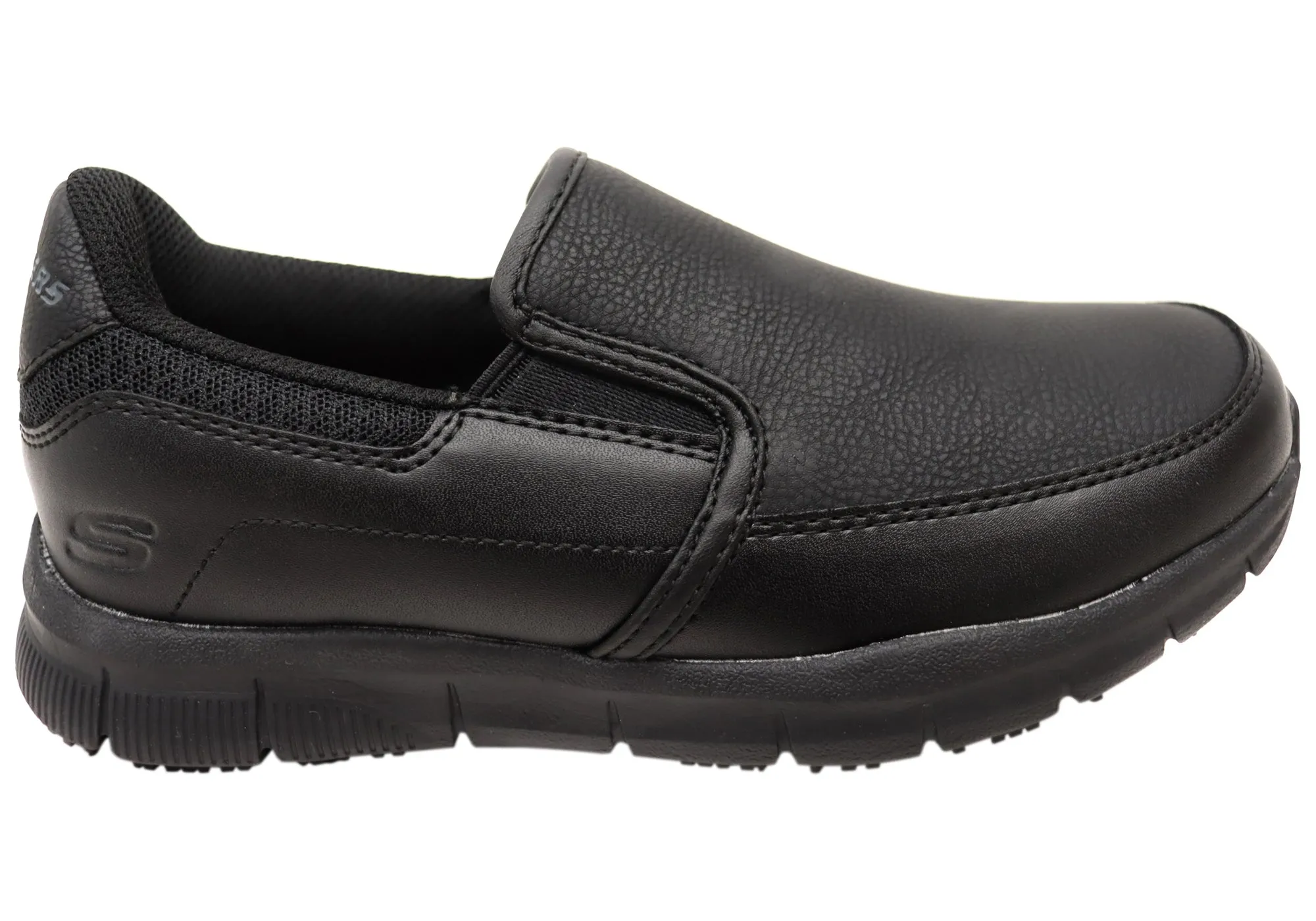 Skechers Womens Work Relaxed Fit Nampa Annod SR Slip Resistant Shoes Canvas Fabric Molded Foam