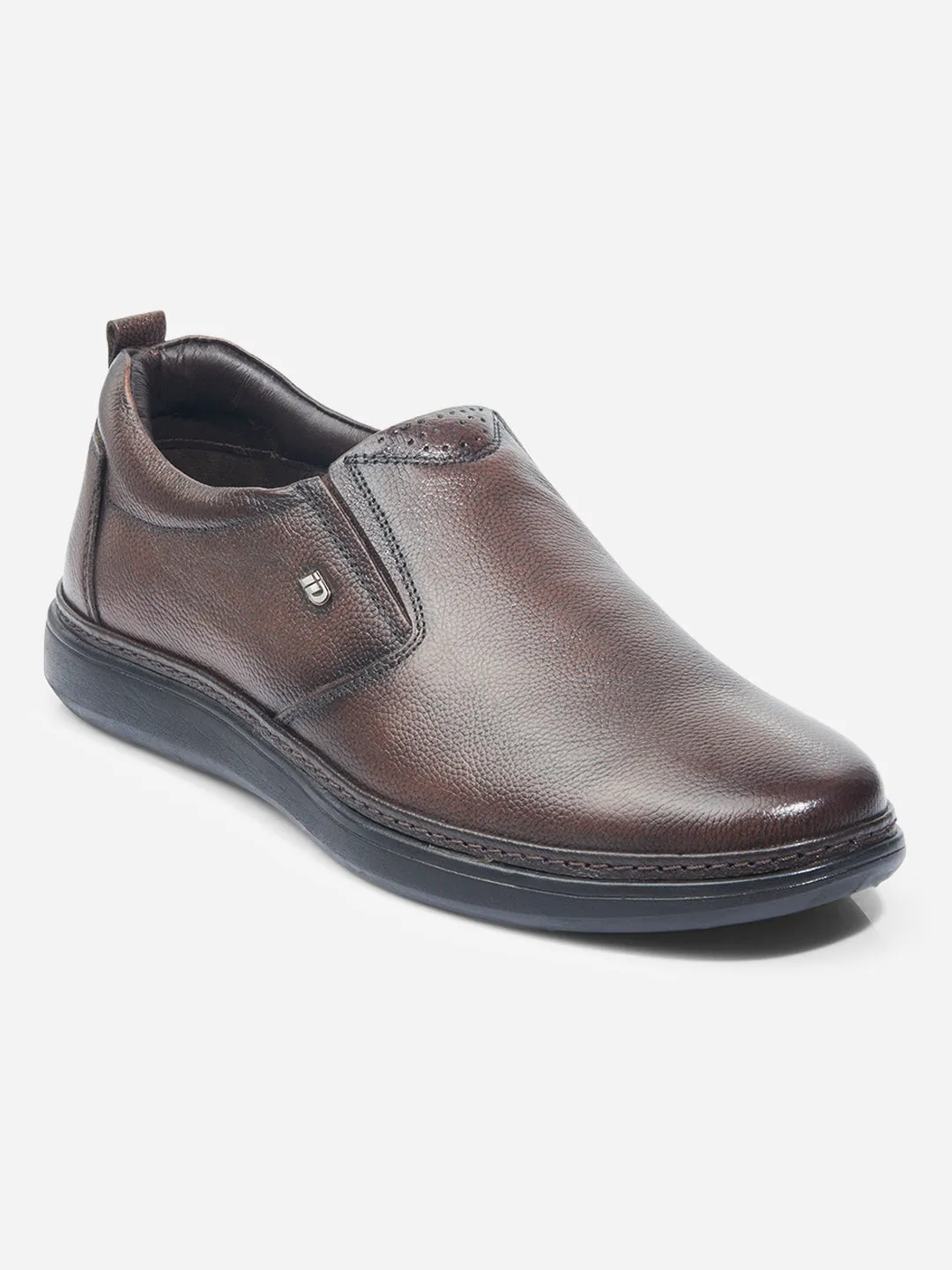 Minimal Stitch Handcrafted Men Brown Formal (ID2225)