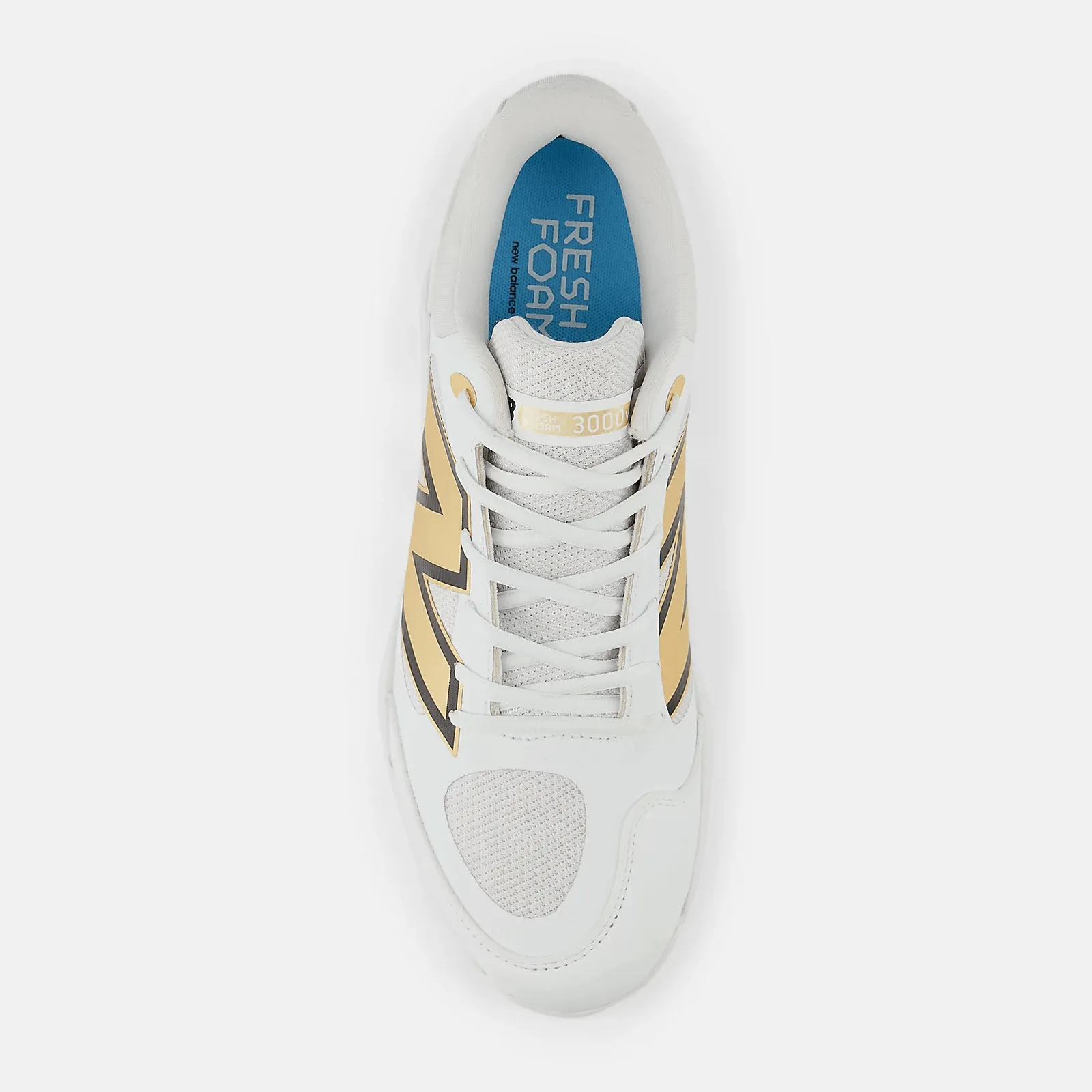 New Balance Men's Fresh Foam X 3000 v7 Metal Baseball Cleats - White/Gold - L3000GS7 Active Day