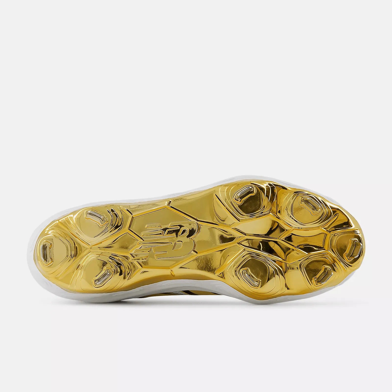 New Balance Men's Fresh Foam X 3000 v7 Metal Baseball Cleats - White/Gold - L3000GS7 Free Pace Dance Floor