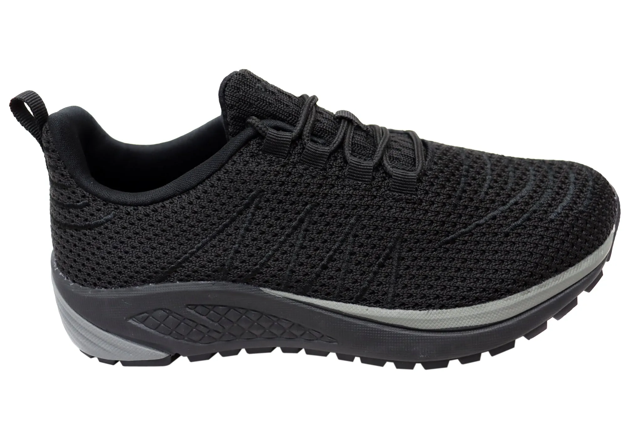 Propet Womens Tour Knit Comfortable Wide Width Lace Up Shoes Toe box
