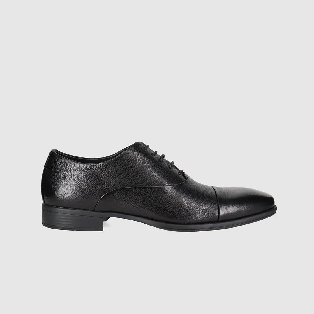 Sleek Finish Toe Space Pyne Dress Shoes Black