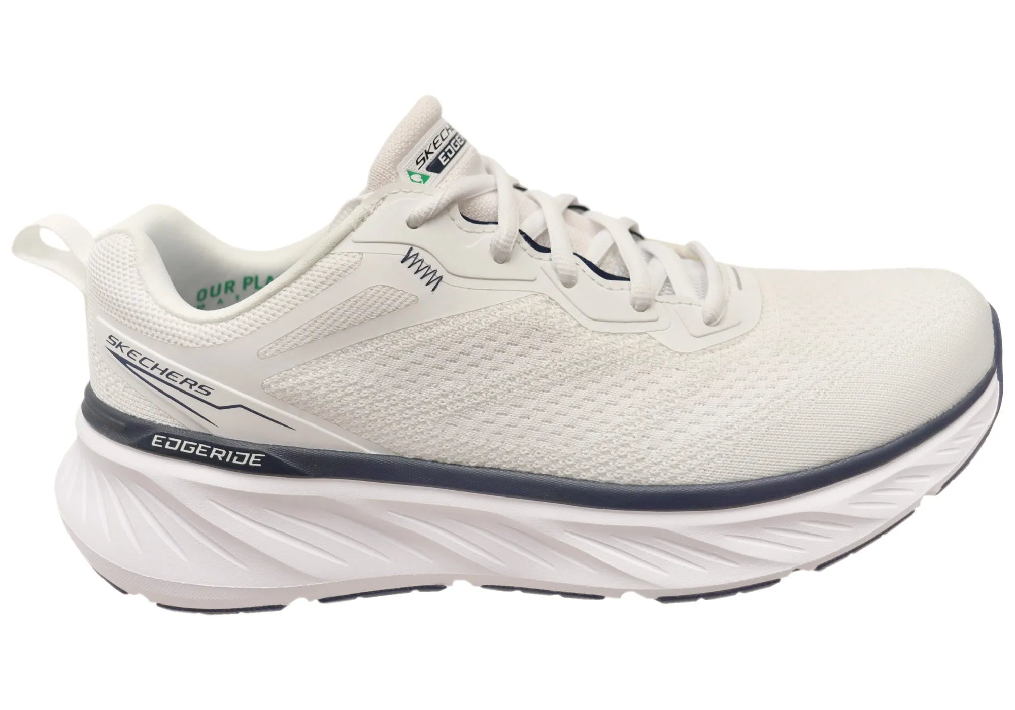 Comfort Driven Skechers Mens Relaxed Fit Edgeride EXXO Comfortable Lace Up Shoes