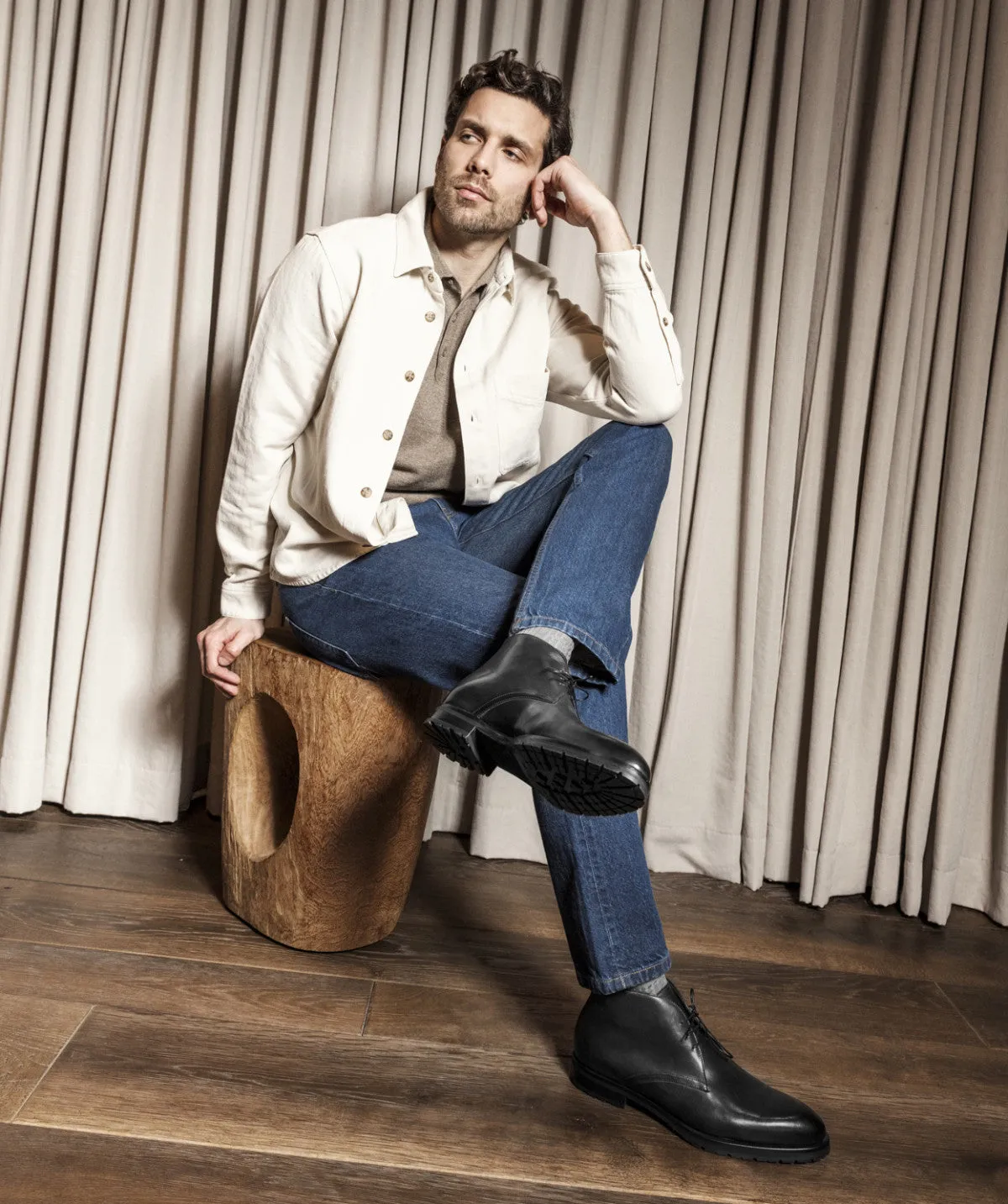 Aerodynamic Vents Bottines TOMASO Gris Patin