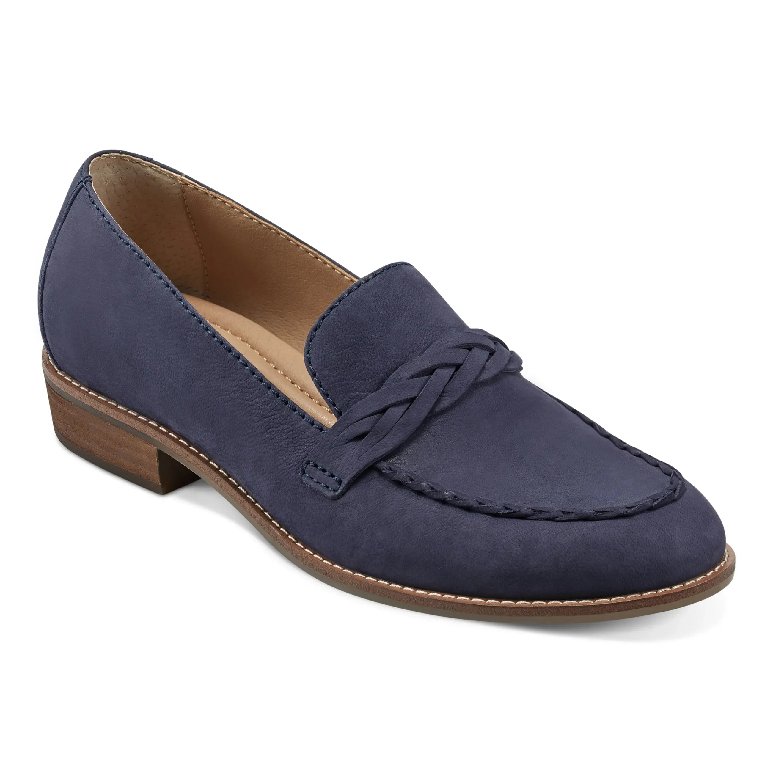 Resort Mood Quick Drying Airport Travel Edie Stacked Heel Casual Slip-on Loafers