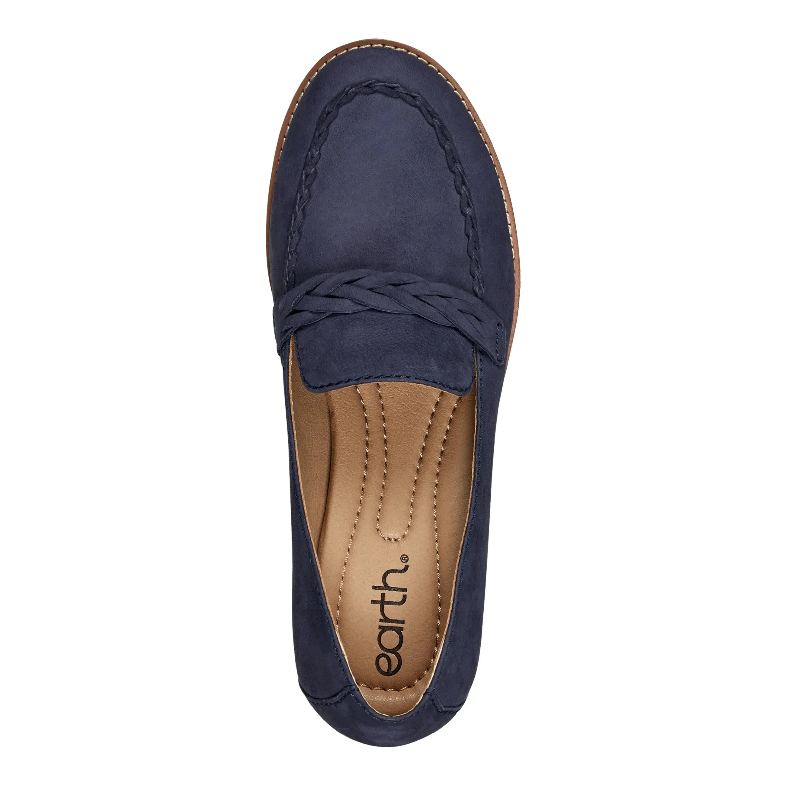 Edie Stacked Heel Casual Slip-on Loafers Swift Glide Waterproof Daily Walk