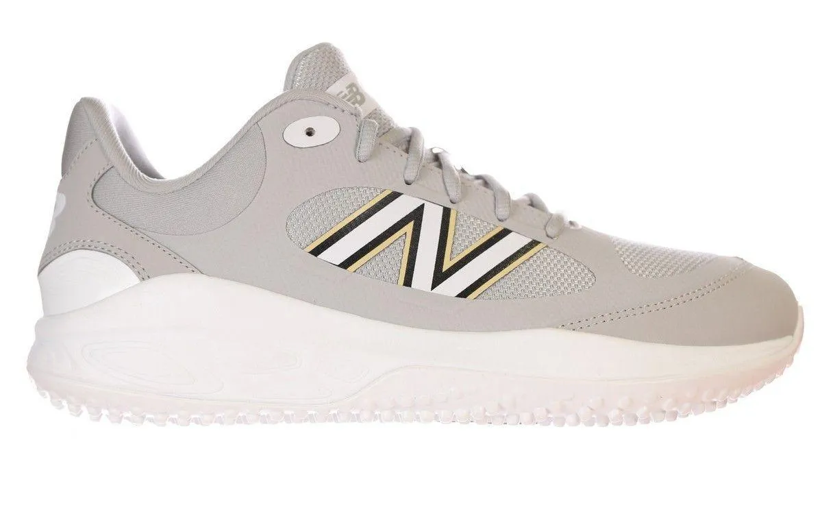 New Balance Men's Fresh Foam 3000 v7 Turf Baseball Shoes - Grey Raincloud - T3000TG7 Durable outsole Strap Mode