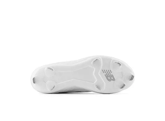 New Balance Women's VELO v3 Metal Fastpitch Softball Cleats - White with Rain Cloud - SMVELOW3 Cushioned Base Work Commute Global Cool
