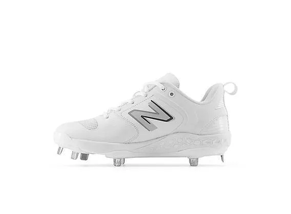 New Balance Women's VELO v3 Metal Fastpitch Softball Cleats - White with Rain Cloud - SMVELOW3 Star Mood Cool Pop