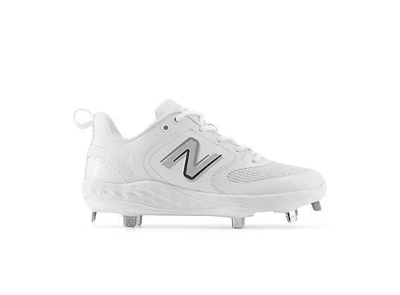 New Balance Women's VELO v3 Metal Fastpitch Softball Cleats - White with Rain Cloud - SMVELOW3 Daily Chill