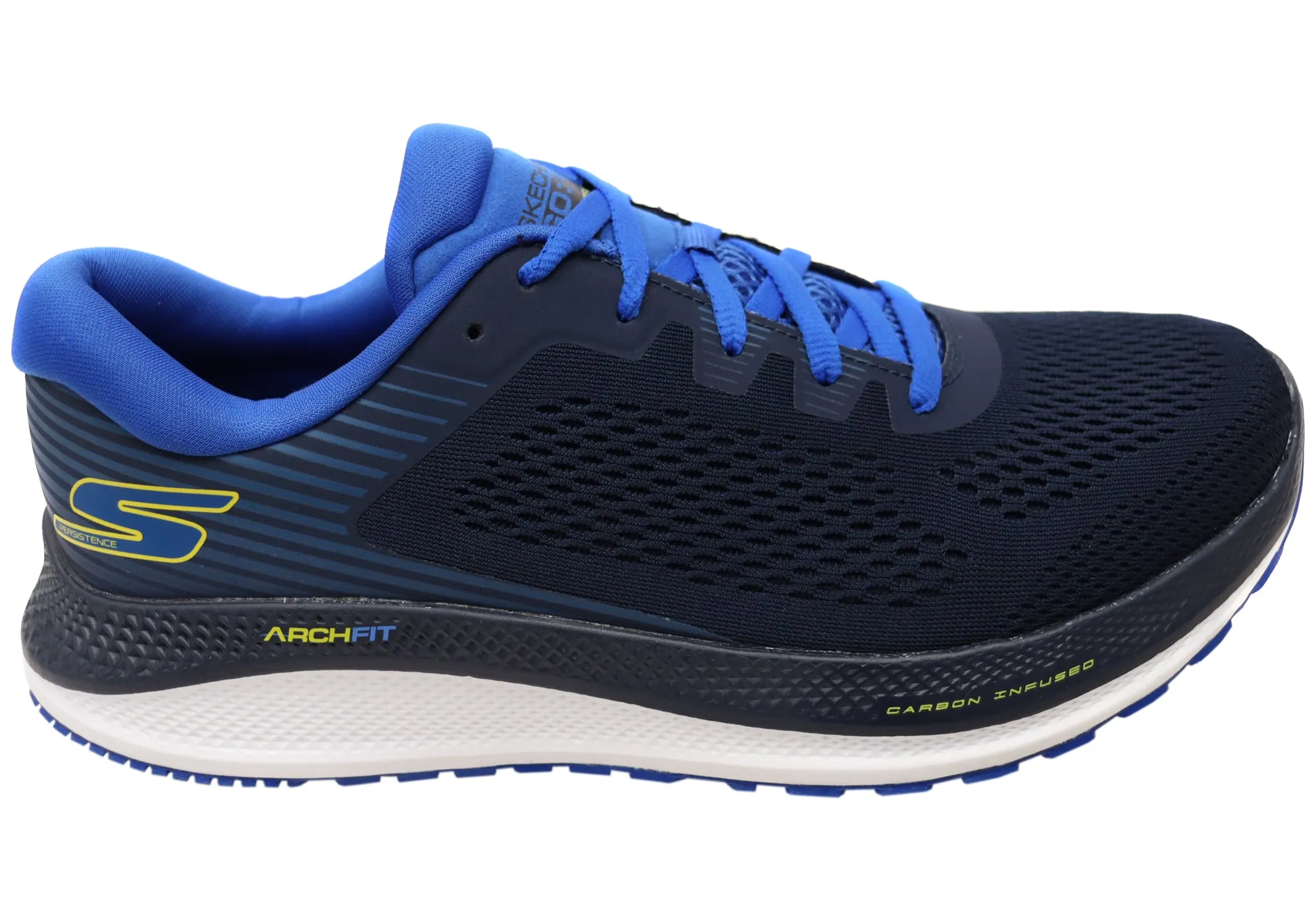Streamlined Build Skechers Mens Go Run Persistence Shoes With Arch Support