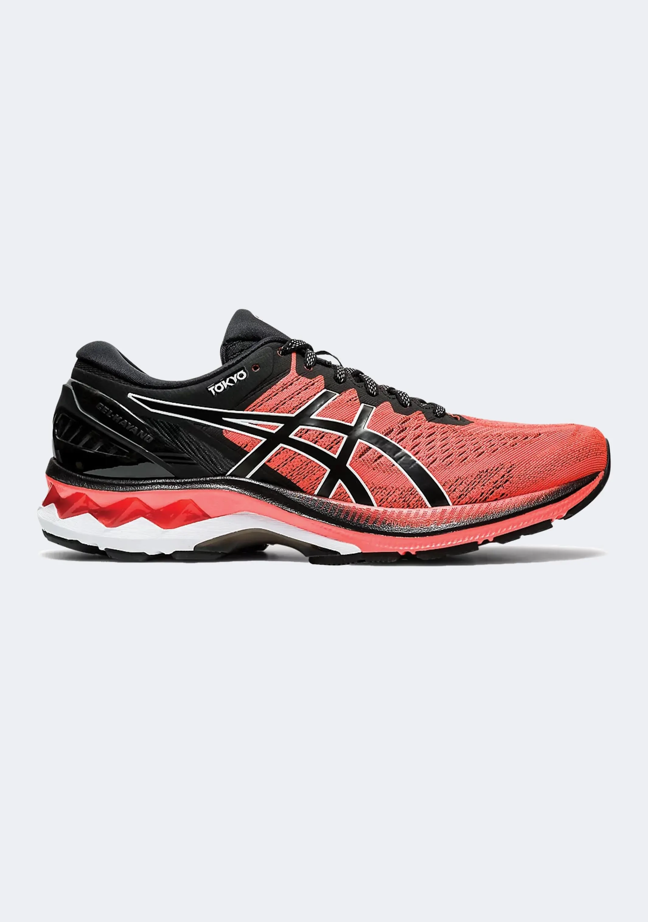Energy Transfer Active Everyday Asics Men's Gel Kayano 27 Tokyo Sunrise Red