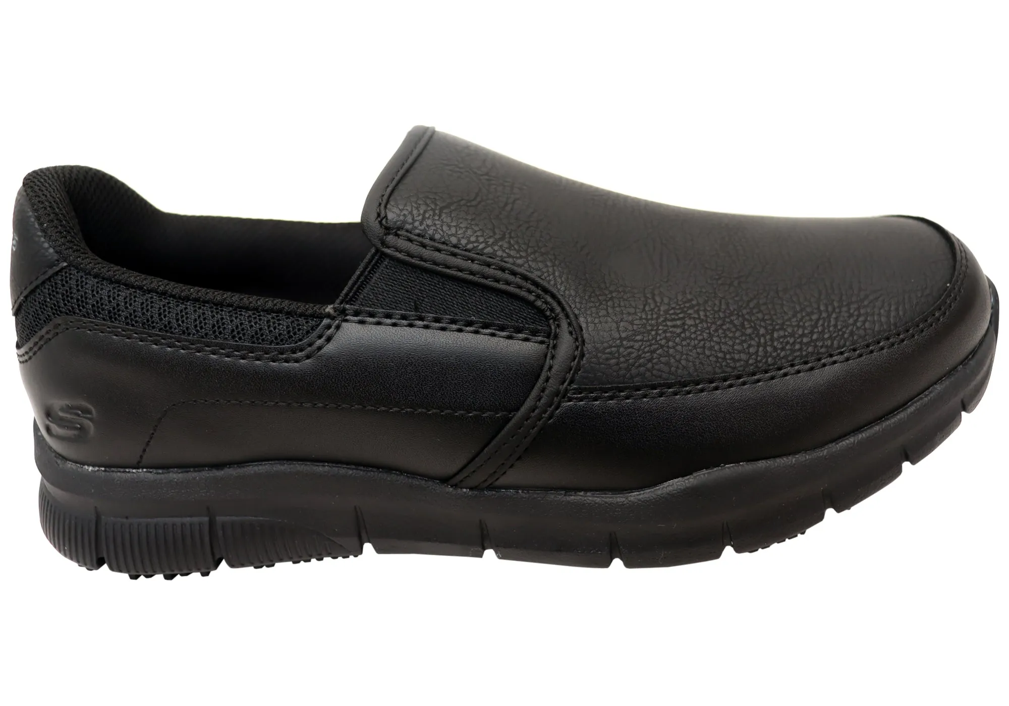Anti microbial Low Top Profile Skechers Mens Work Relaxed Fit Nampa Groton Slip Resistant Shoes