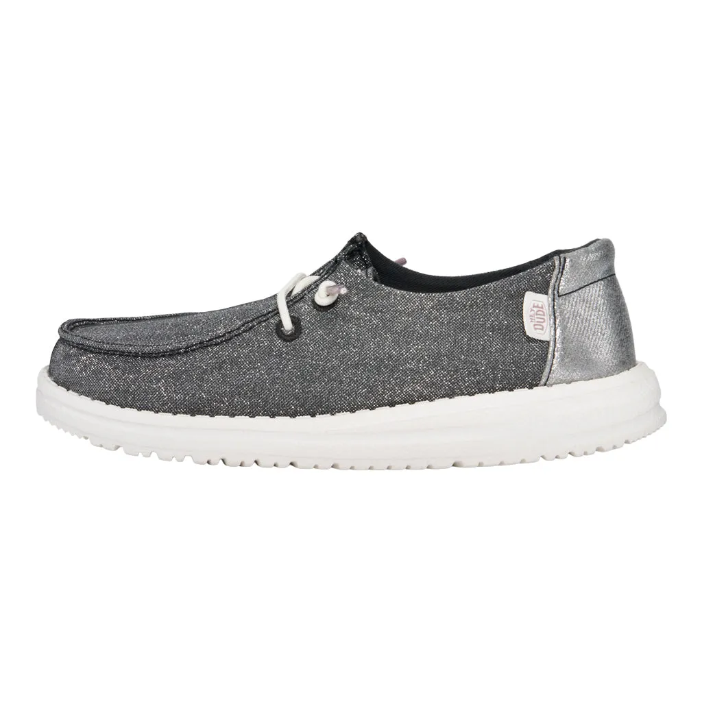 Wendy Youth Metallic Sparkle - Charcoal Comfort Line