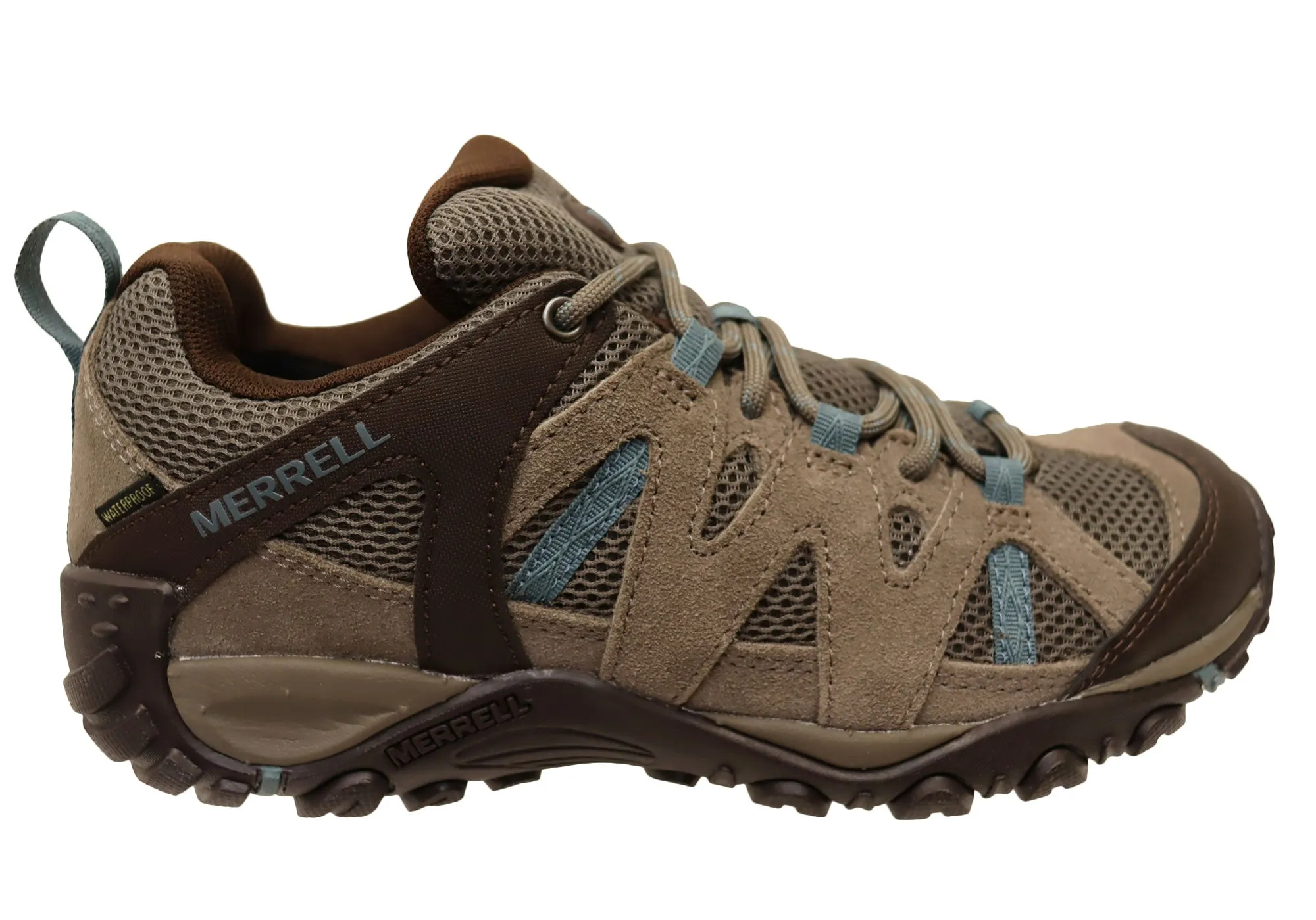 Agile Motion Merrell Womens Deverta 2 Waterproof Comfortable Leather Hiking Shoes