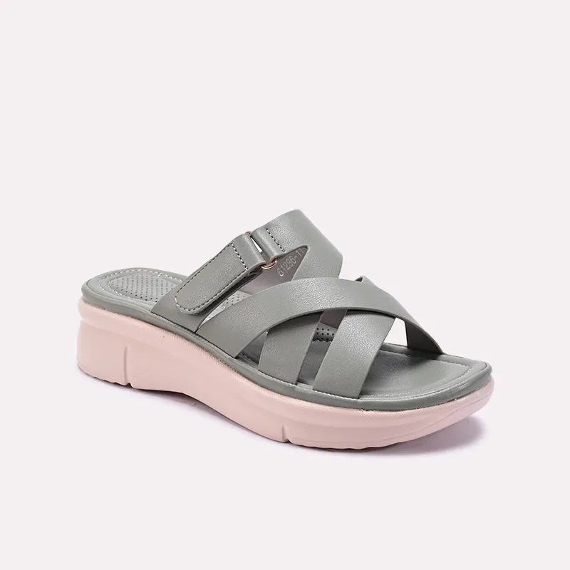 Travel Light Green Comfy Casual Slippers 0413335