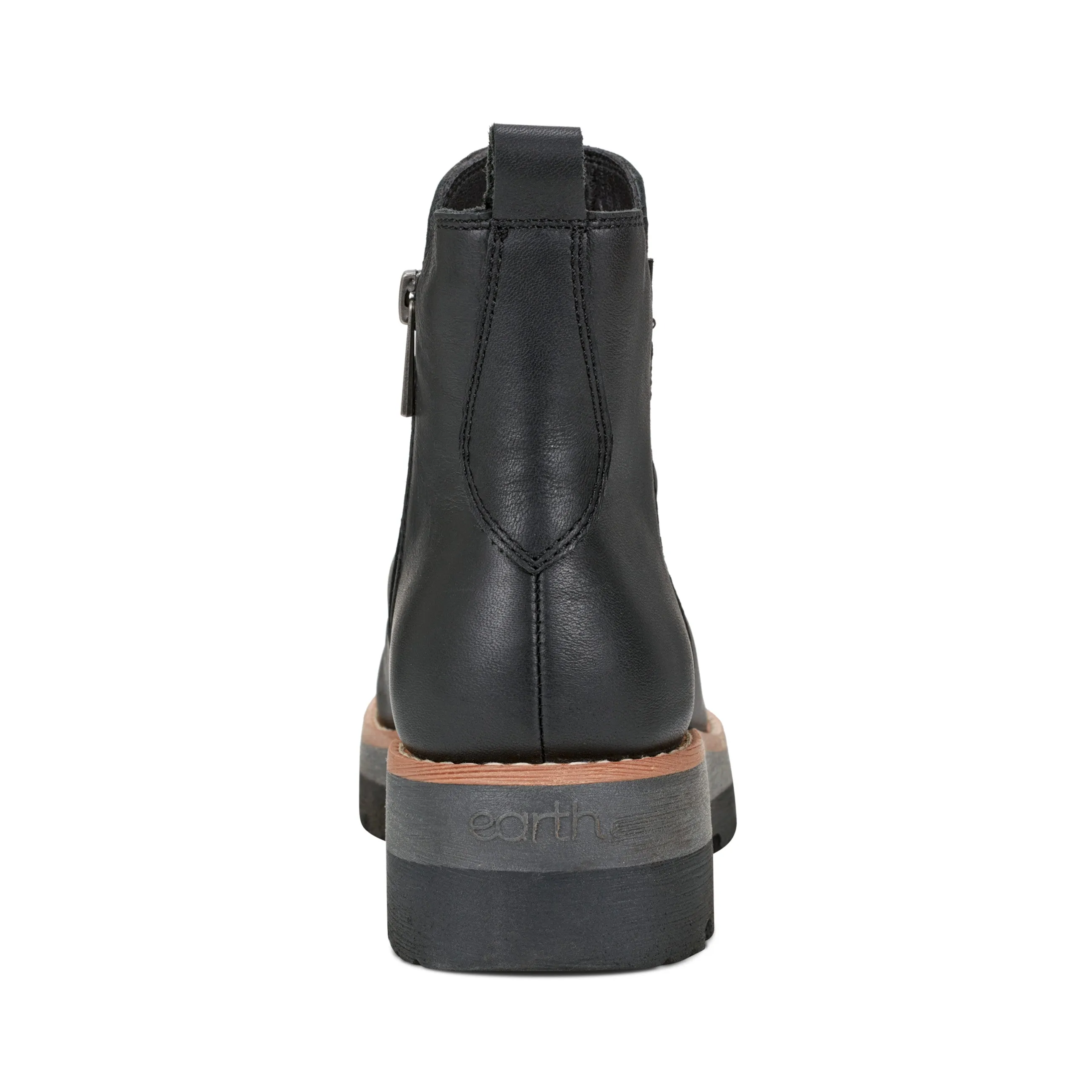 Yonder Waterproof Ruched Lug Sole Casual Booties Work Ready synthetic leather