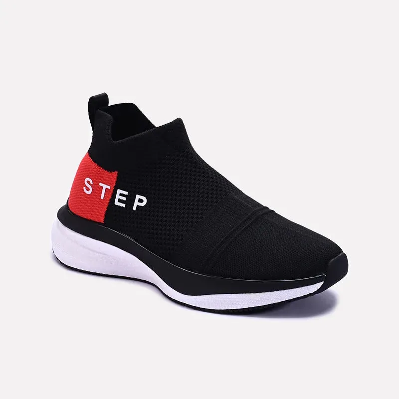 Tight Fit Orthotic Support Black Slip On Sneakers 0120561
