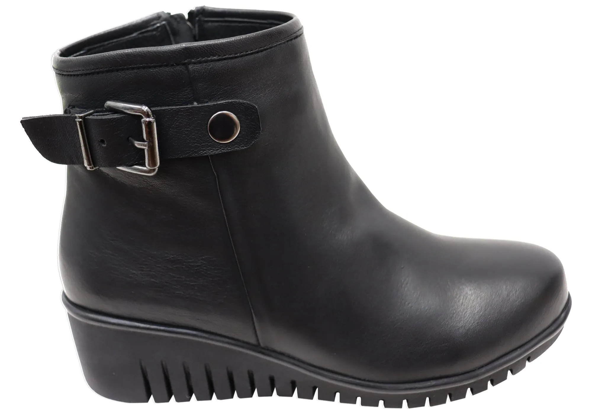 Mesh Upper Orizonte Solange Womens European Comfortable Leather Ankle Boots