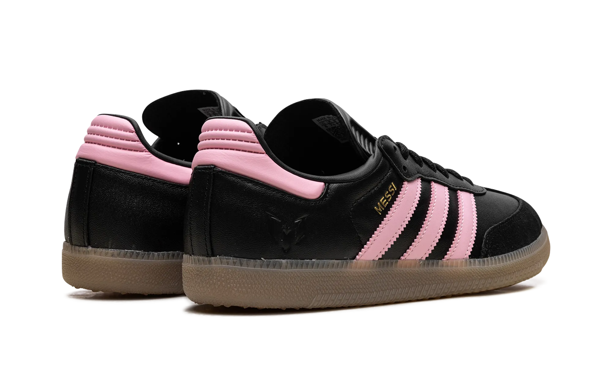 Quick Life Durable Build Hiking Trails Samba Messi Indoor "Core Black / Gold Metallic / Gum"
