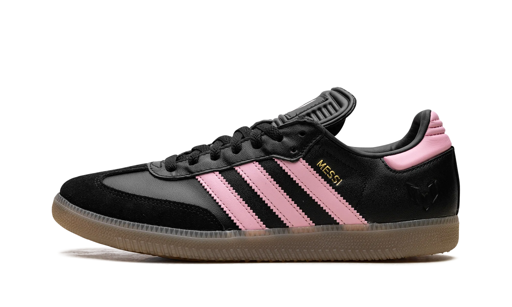 Old School Street Glow Samba Messi Indoor "Core Black / Gold Metallic / Gum"
