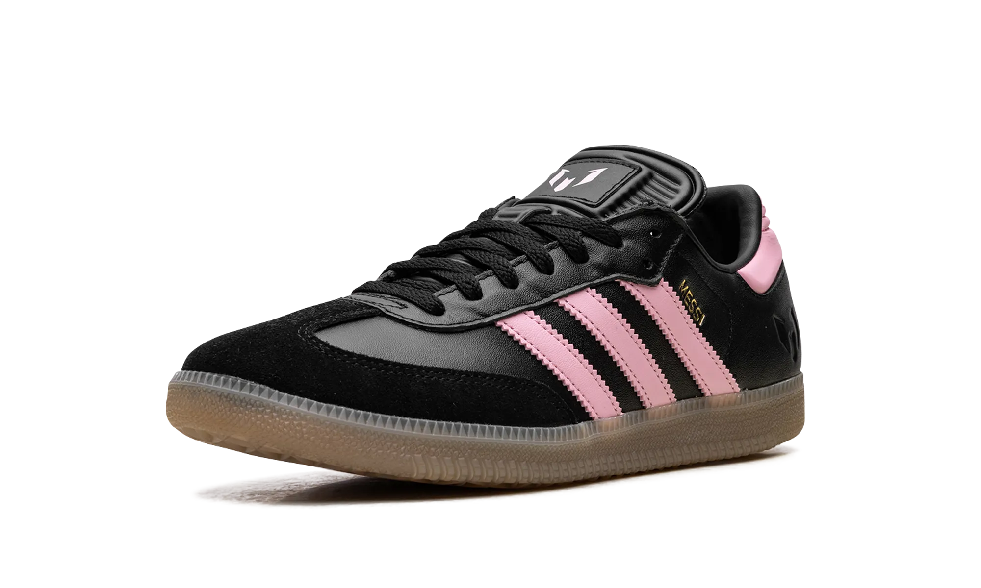 Samba Messi Indoor "Core Black / Gold Metallic / Gum" Clean Step
