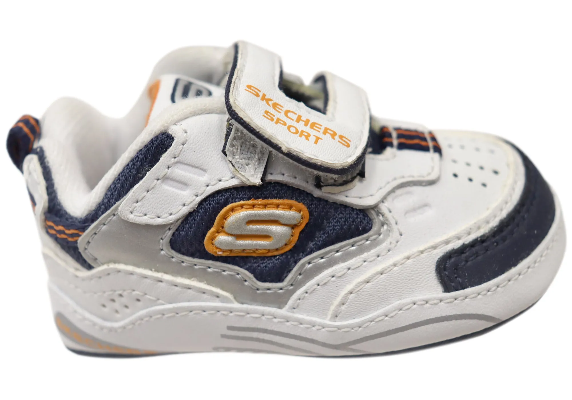 Skechers Infant Baby Little Tails Adjustable Strap Shoes Quick Stride