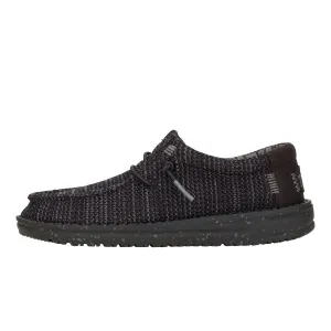 Wally Youth Stretch Mesh  - Black/Black Flexible Support