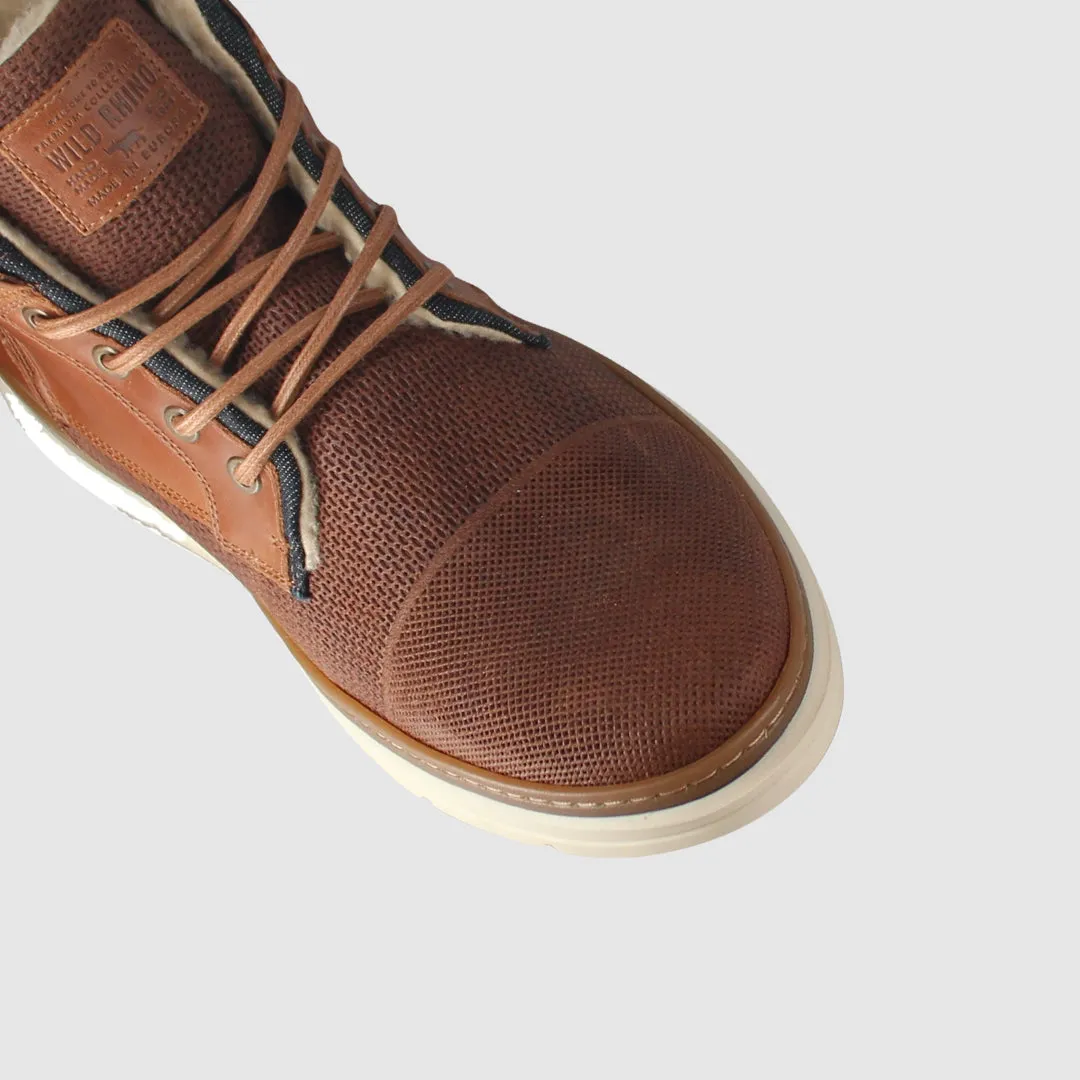 High Traction Morning Walk Easy Pairing Soil Lace Up Boots Tan