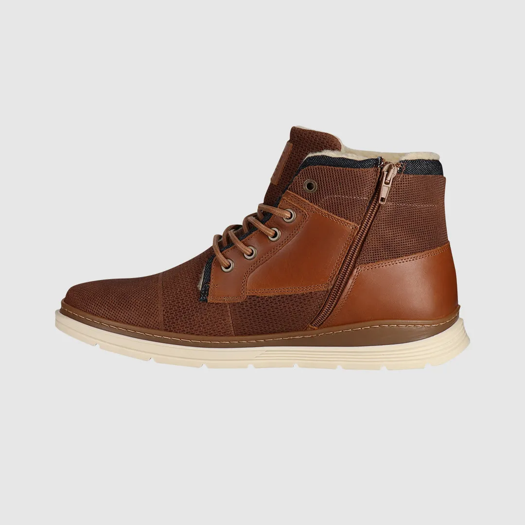 Soil Lace Up Boots Tan Soft Padding Stylish Option
