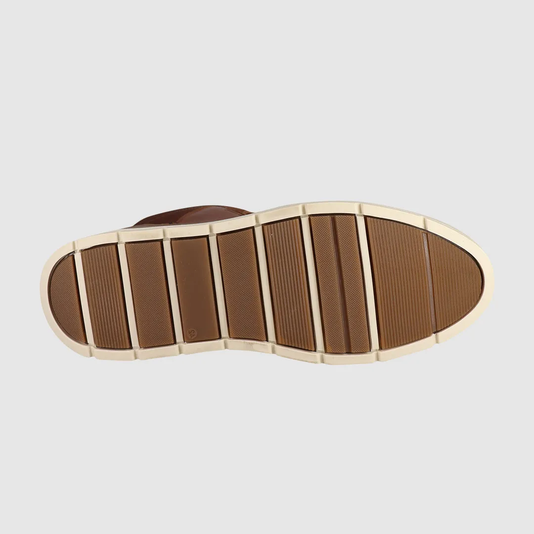NYC Street Soil Lace Up Boots Tan