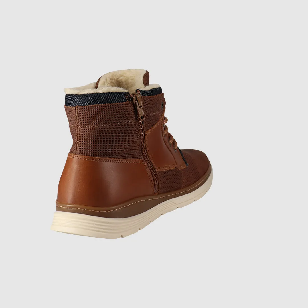 Soil Lace Up Boots Tan Breathable Cold Weather Commuter