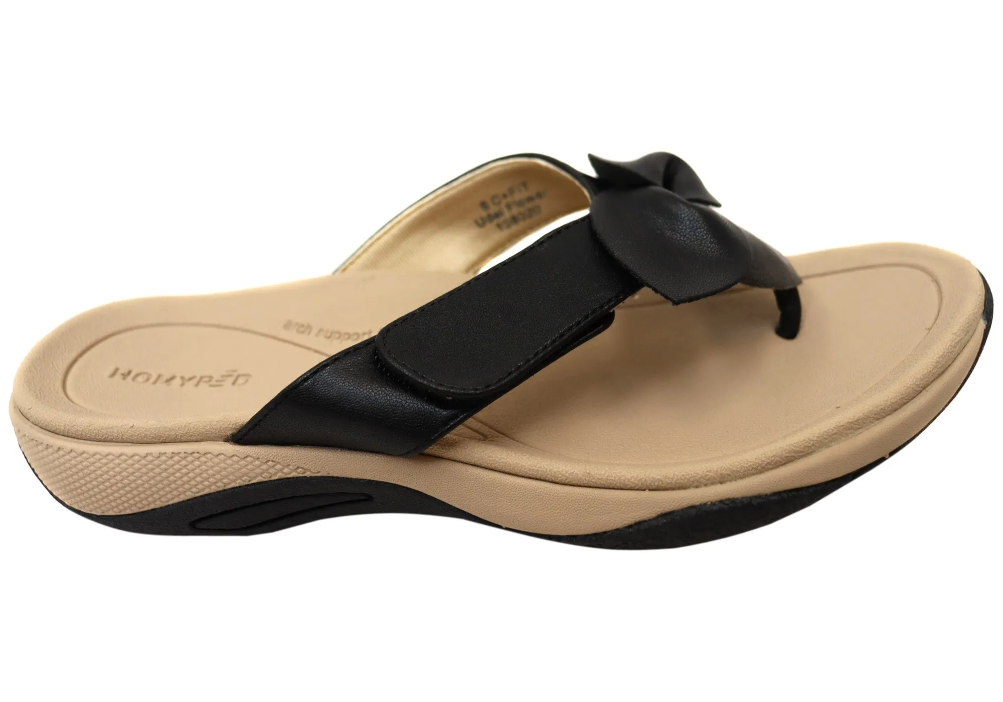 Homyped Udel Flower Womens Comfortable Supportive Thongs Sandals Easy Wear Simple Step