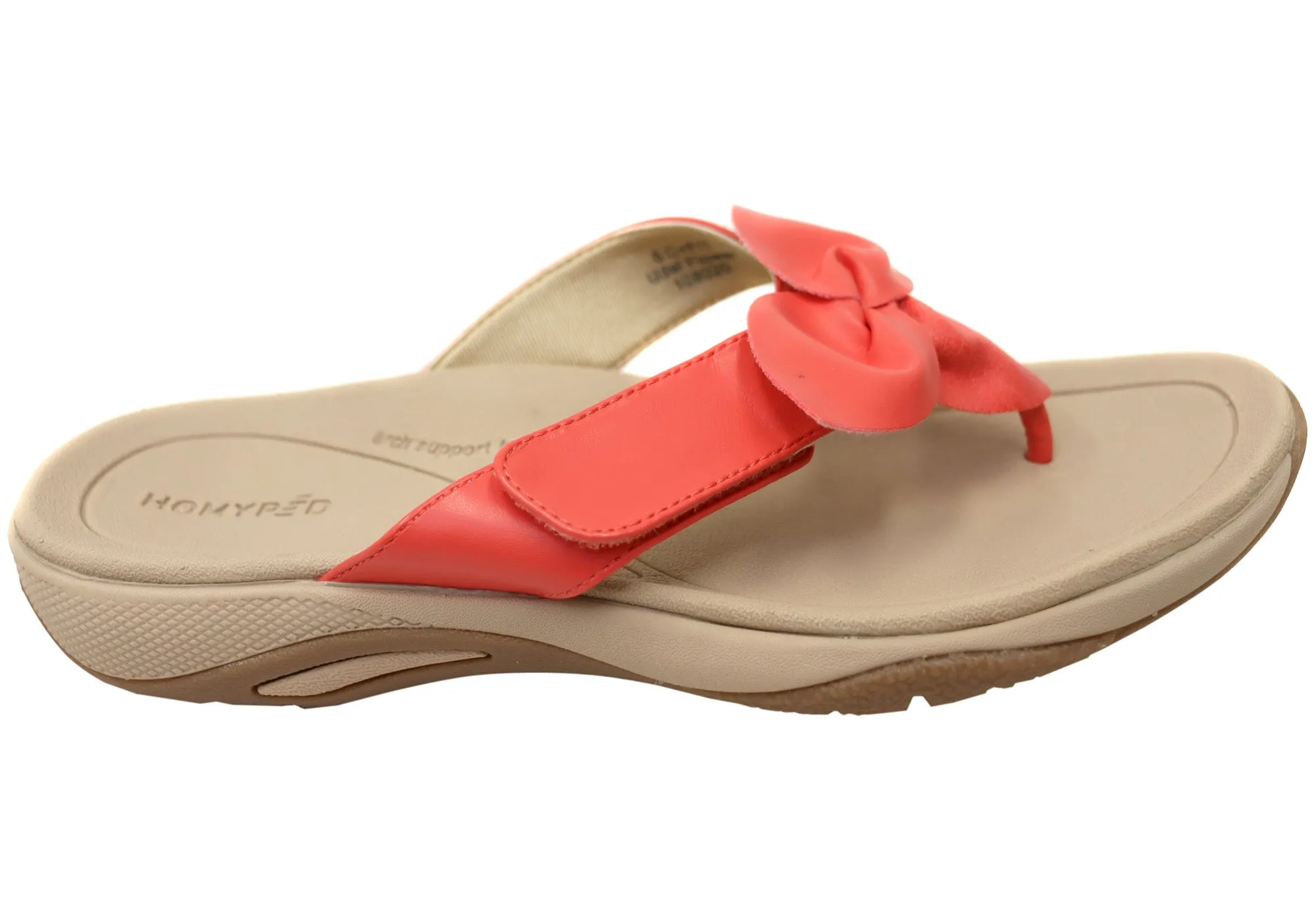 Homyped Udel Flower Womens Comfortable Supportive Thongs Sandals Flex Motion