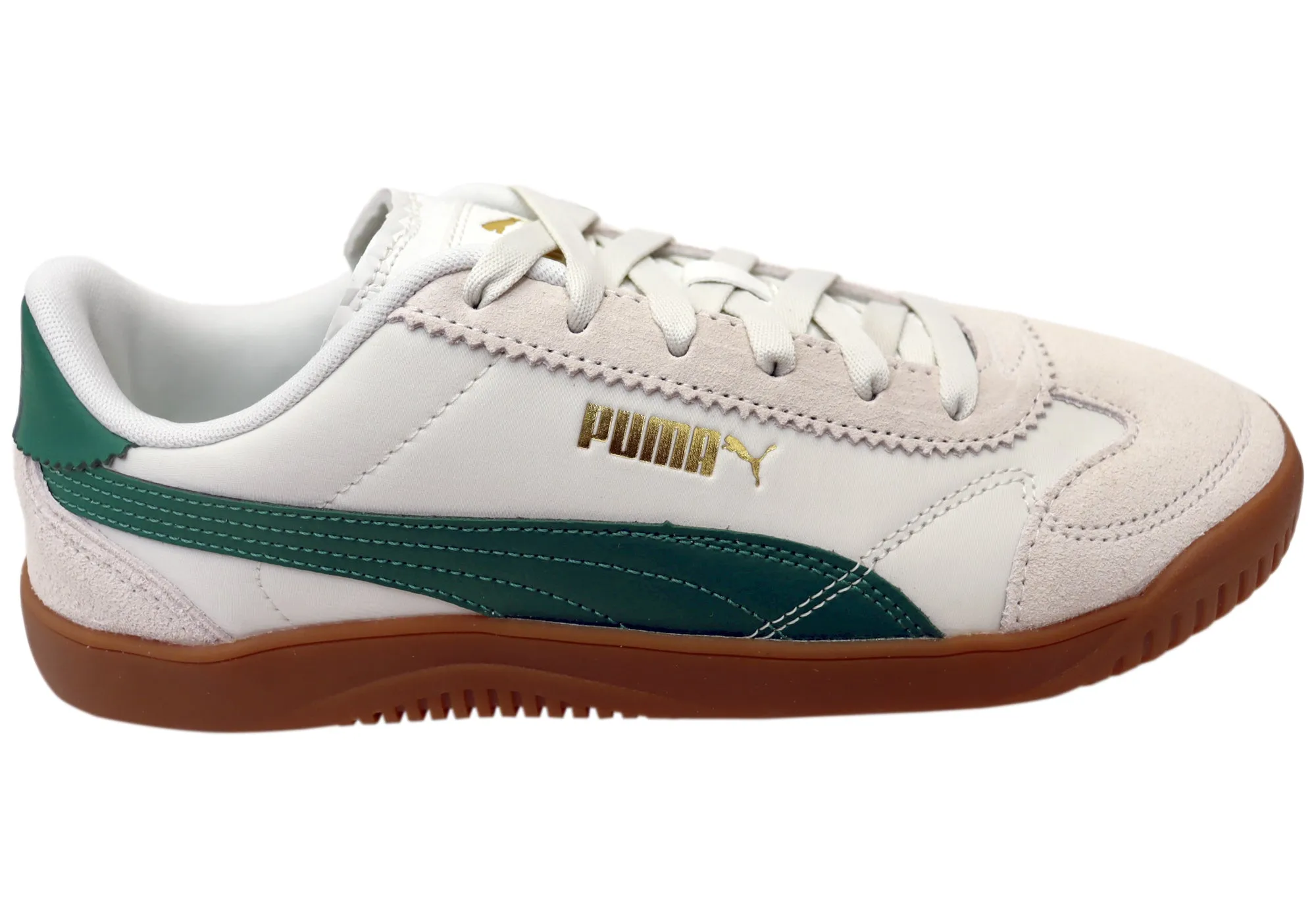 Puma Mens Club 5v5 Lux OG Comfortable Lace Up Sneakers Stitch Down Construction Elastic Gusset