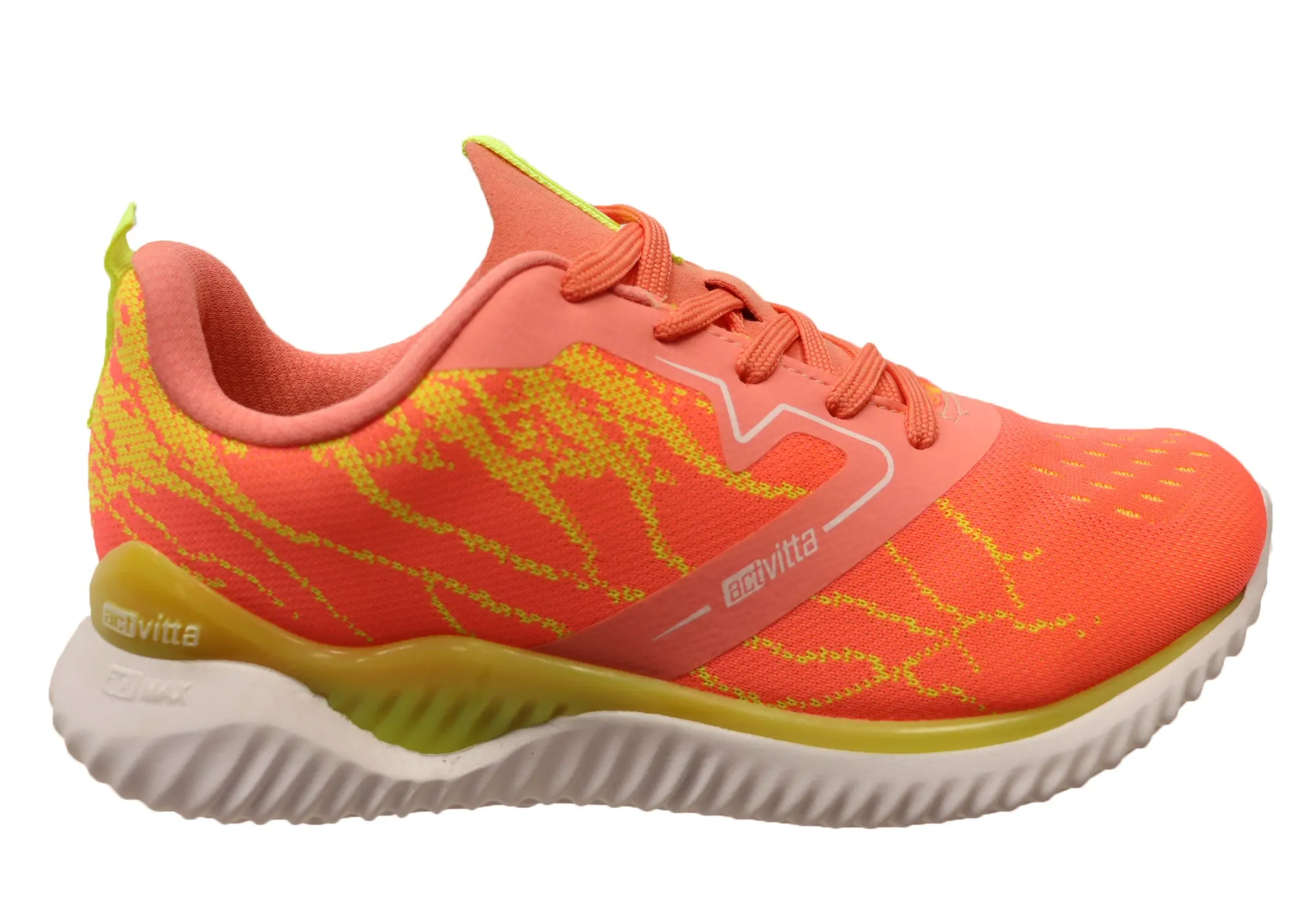Transparent-Core Actvitta Meena Womens Comfortable Cushioned Lace Up Active Shoes Running Easy Wear