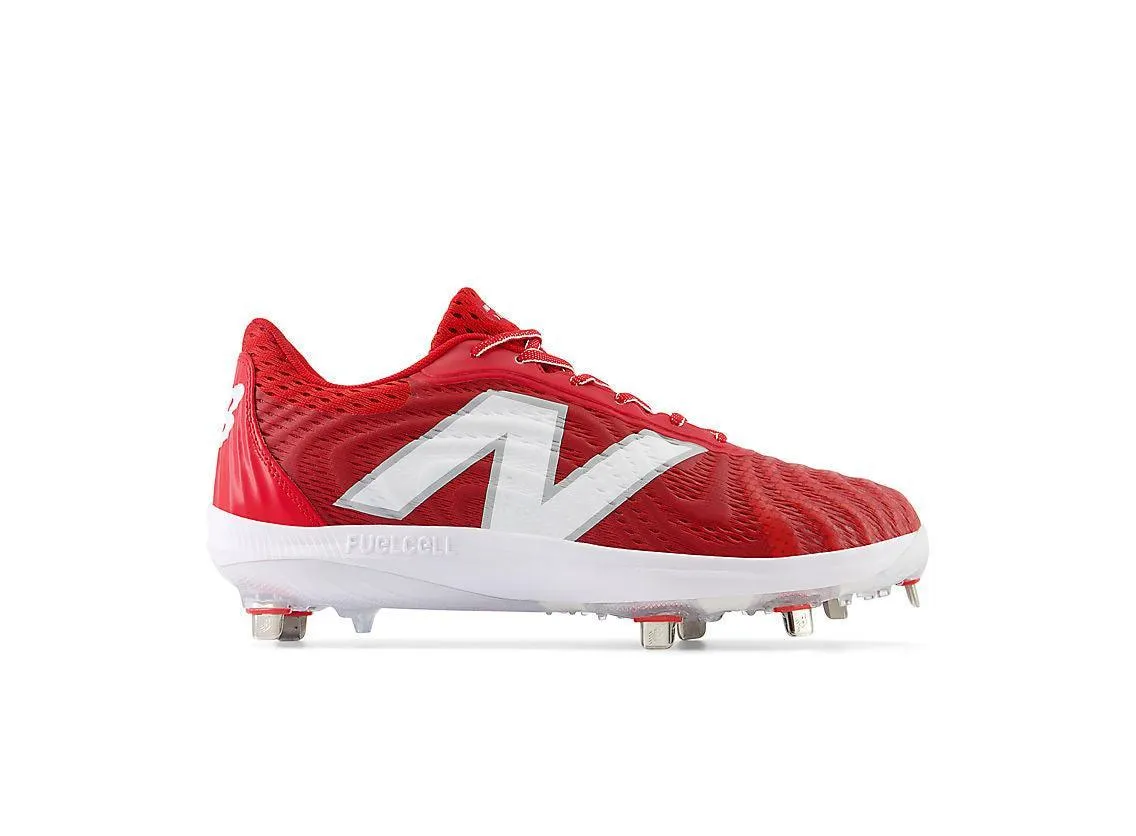 New Balance Men's FuelCell 4040 V7 Metal Baseball Cleats - Team Red / White - L4040TR7 Balance Core