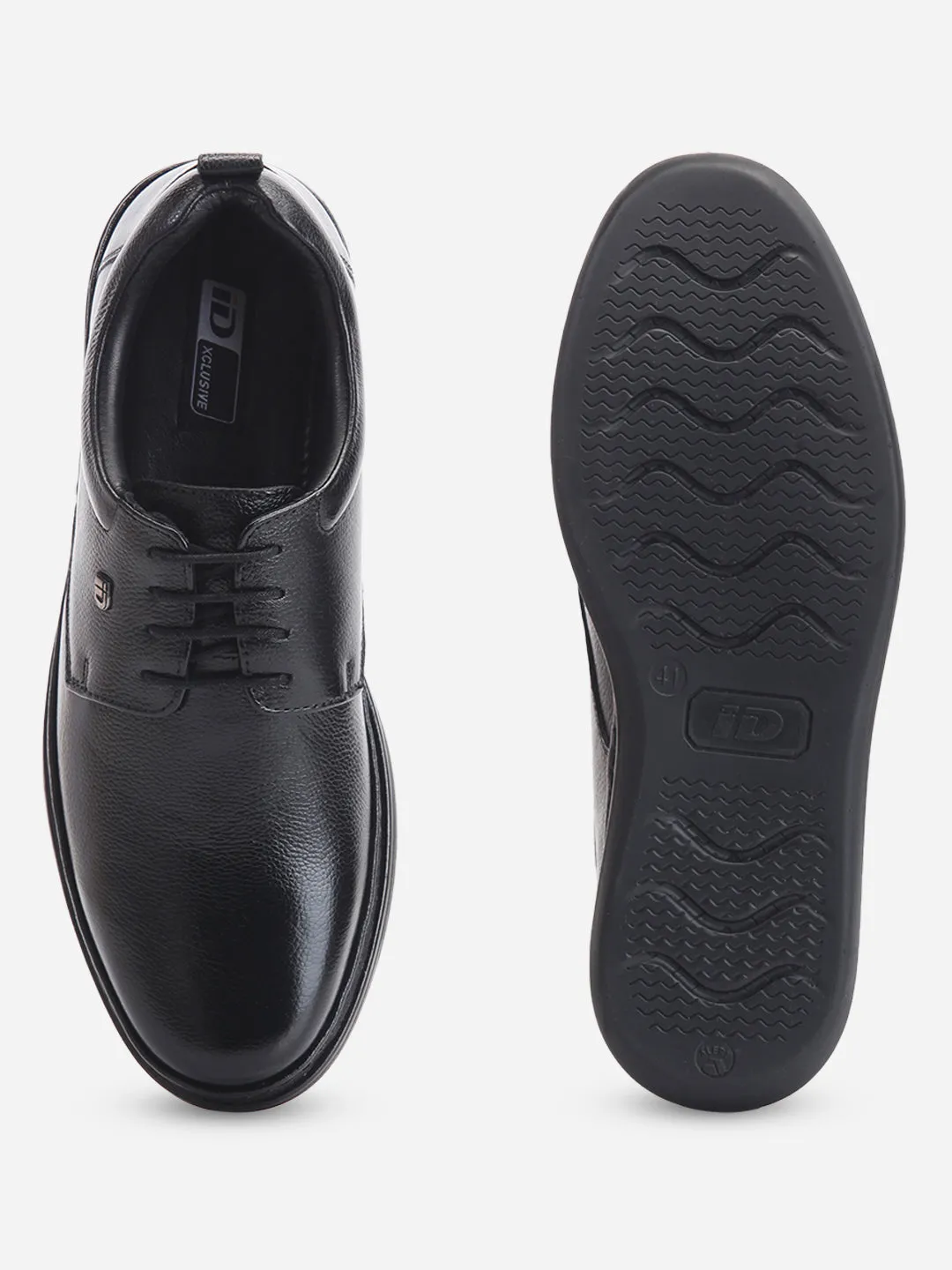 Weather Fit Men's Black Round Toe Lace Up Semi Formal (ID2226)