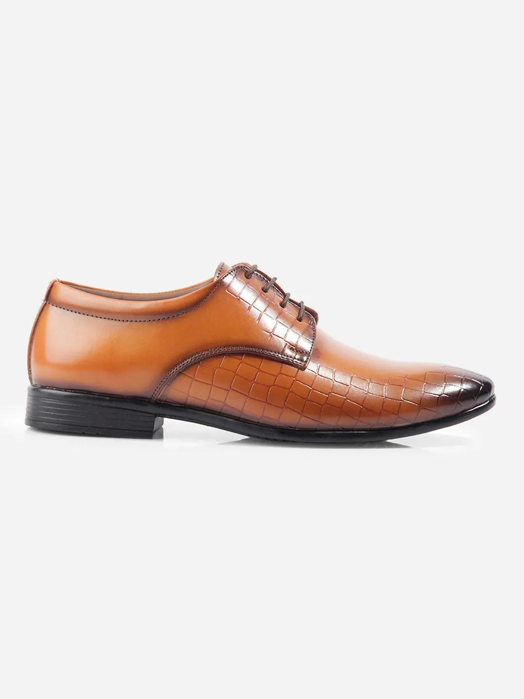 winter warmth Men's Tan Regular Toe Lace Up Formal (IX1072)