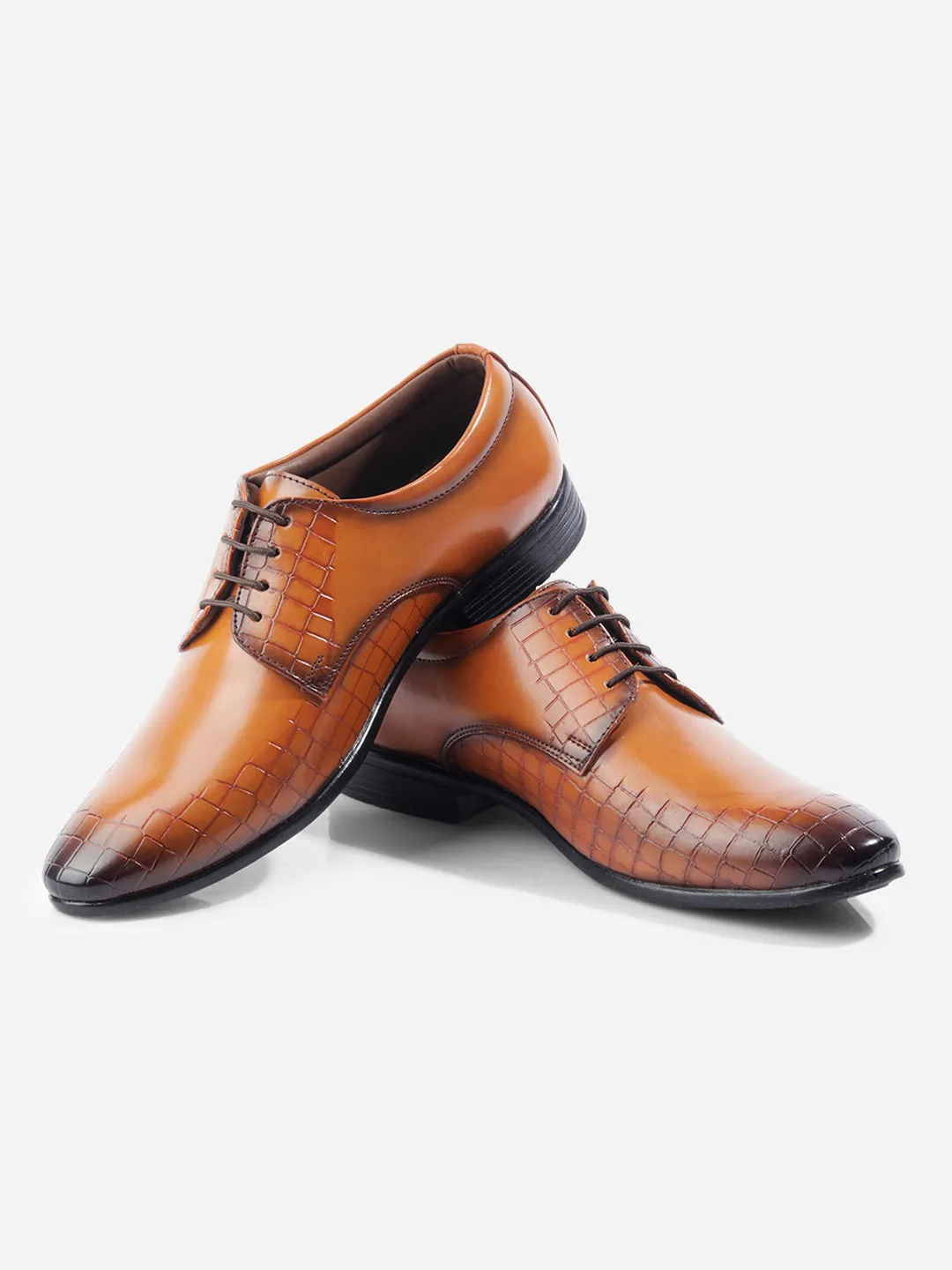 Men's Tan Regular Toe Lace Up Formal (IX1072) Museum Opening Control Shade