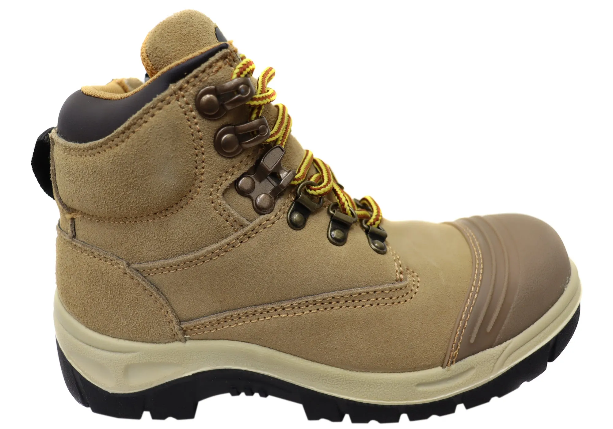 Woodlands New Darwin Womens Leather Steel Toe Cap Work Boots Comfortable ankle